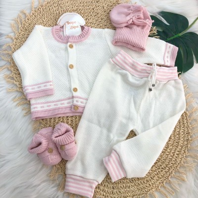   Kit algodão doce - Rosa e Branco